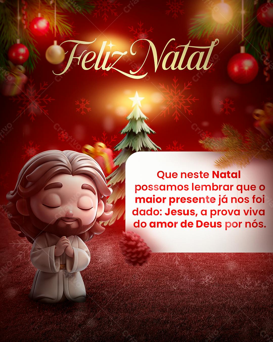 Imagem Natalina para Igreja PSD Editável