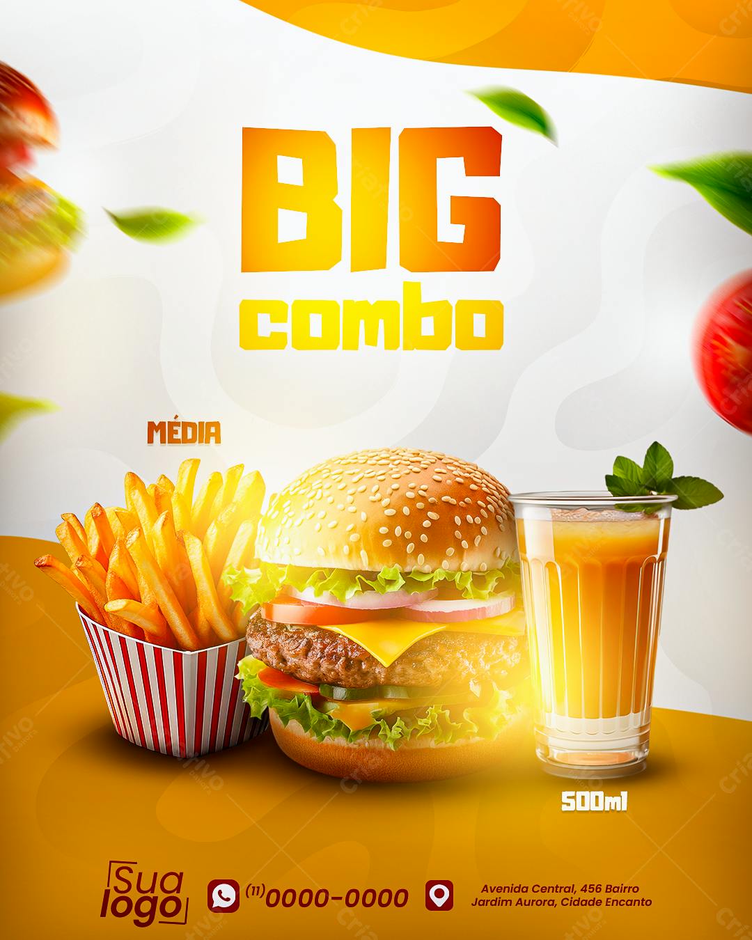 Flyer Lançamento Big Combo PSD Editável