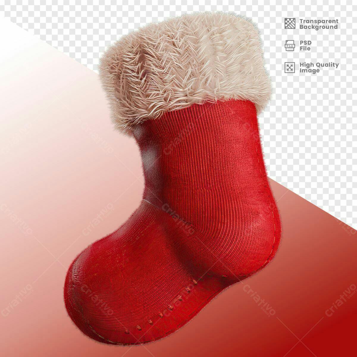 Meia de Natal PSD Editável