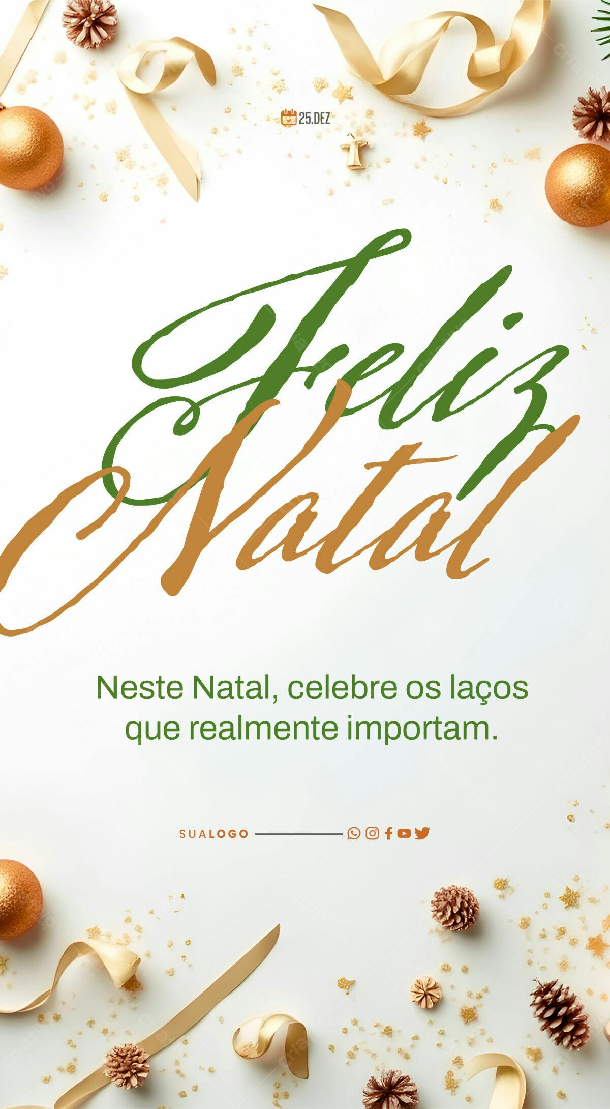 Flyer Feliz Natal PSD Editável