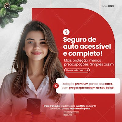 Seguro De Auto Acessível E Completo Psd Editavel