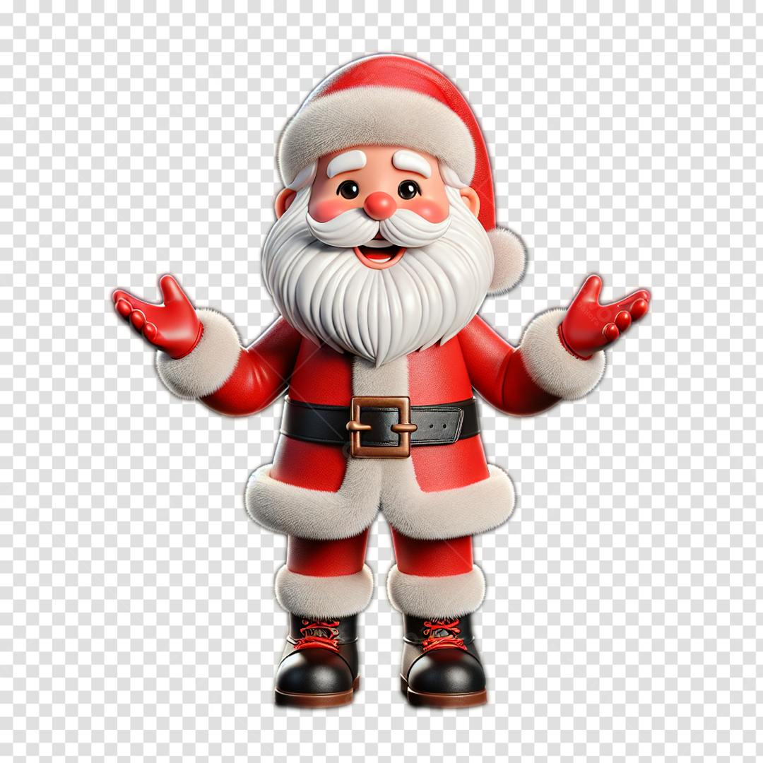 Papai Noel 3D alegre Natal