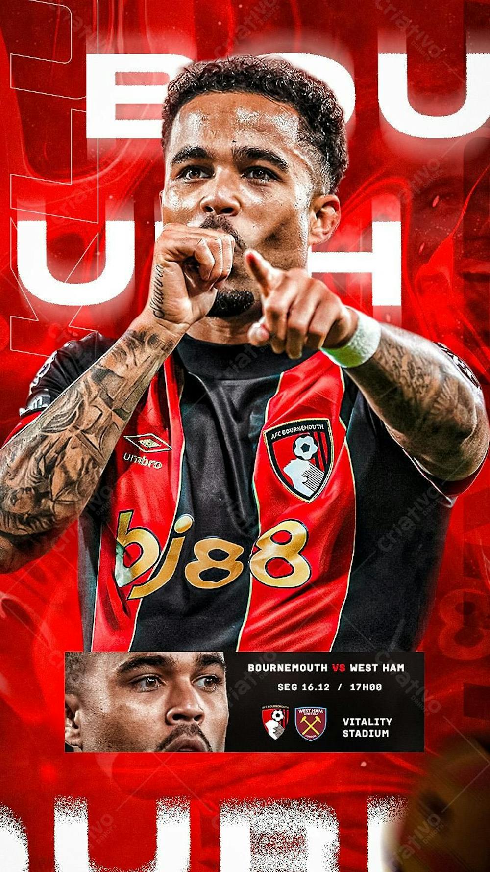 Flyer Matchday Justin Kluivert Bournemouth