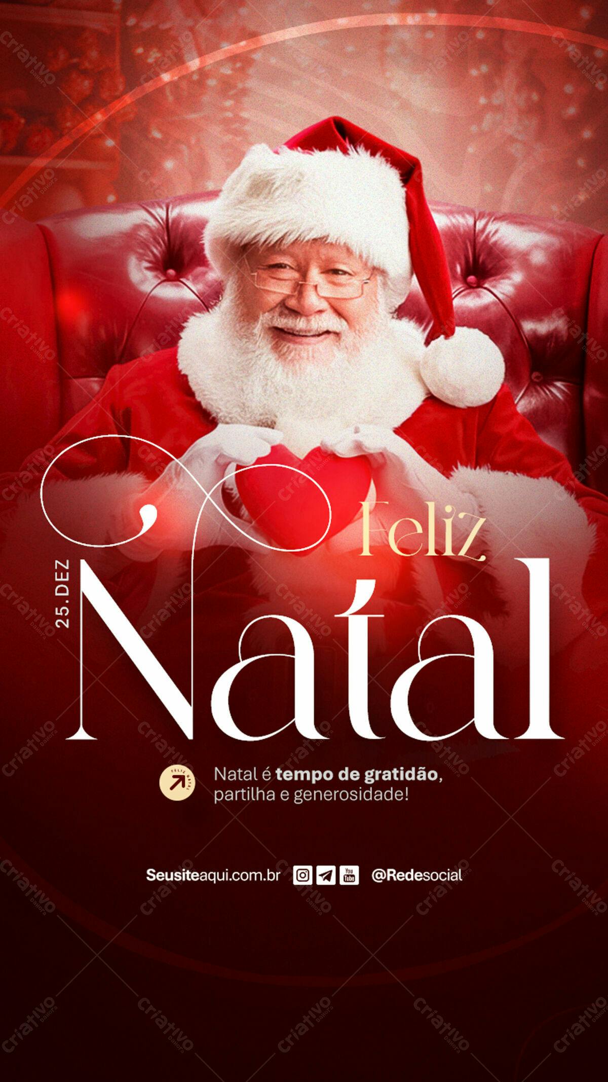 Flyer Feliz Natal PSD Editável