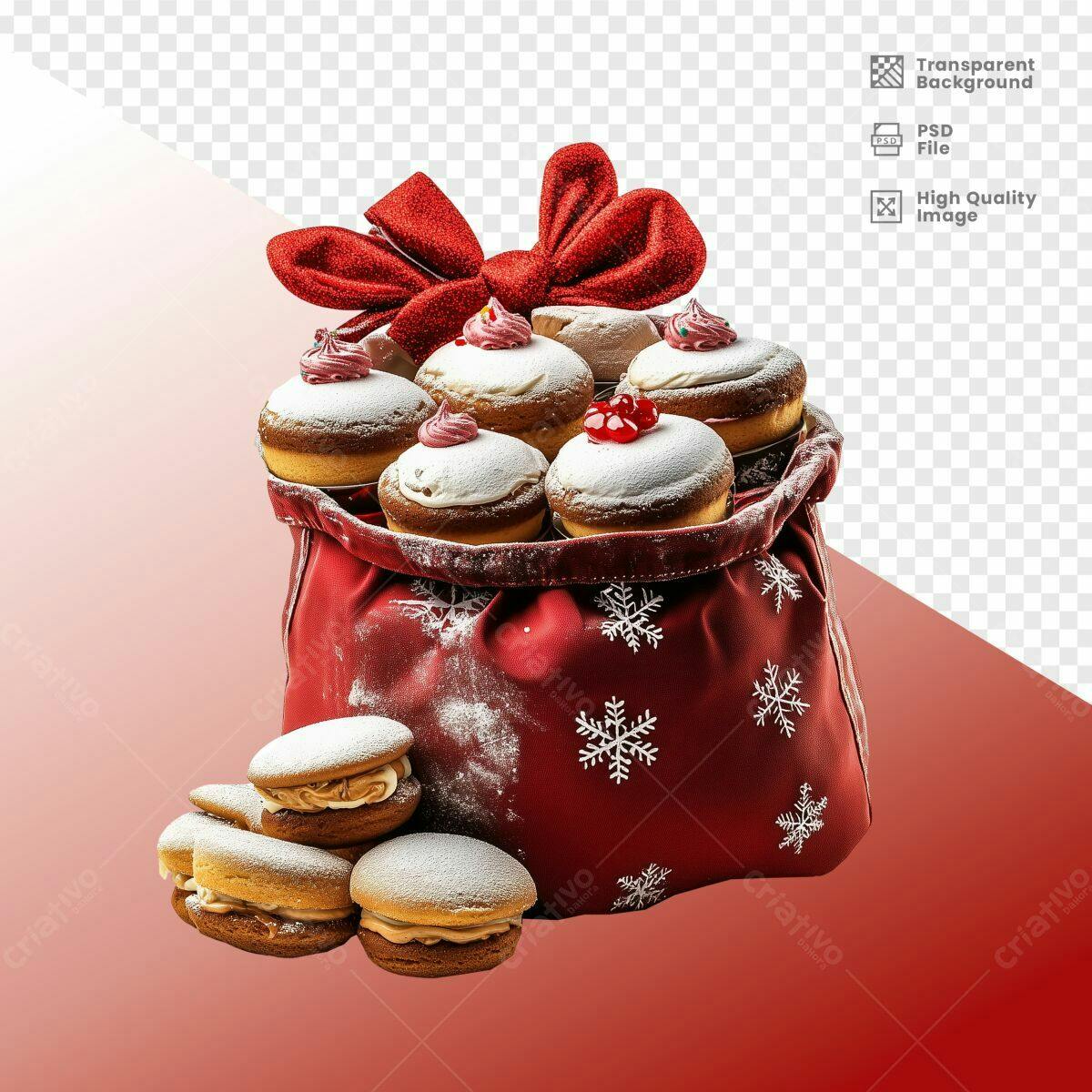 Pack de Doces de Natal PSD Editável