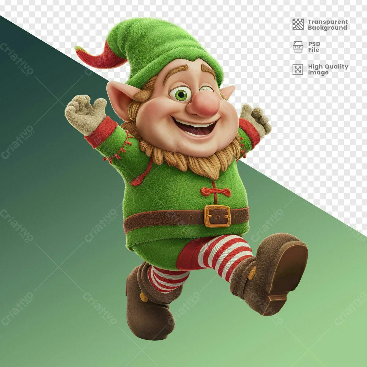 Personagem Natalino PSD Editável