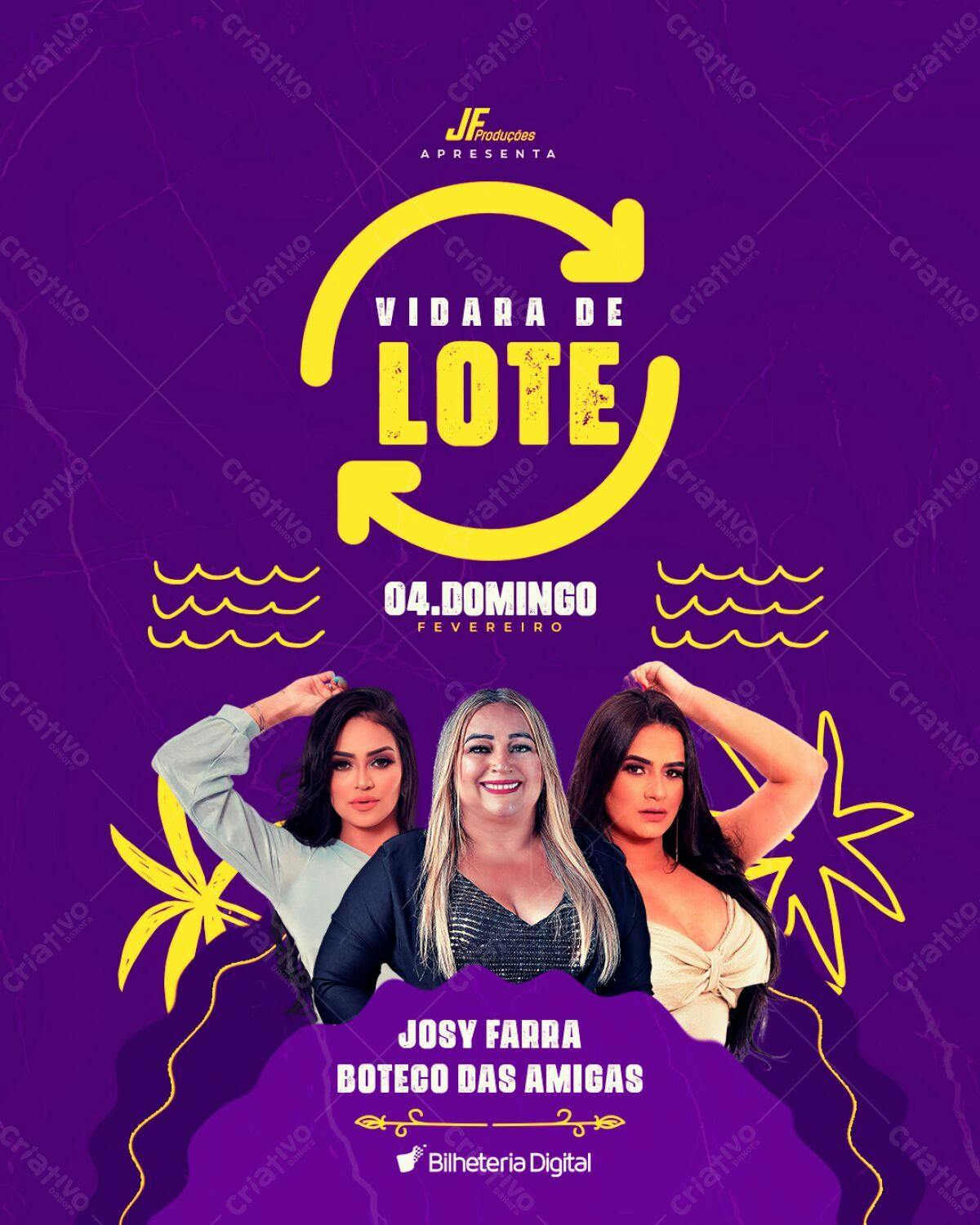 Flyer Virada de Lote Festa PSD Editável