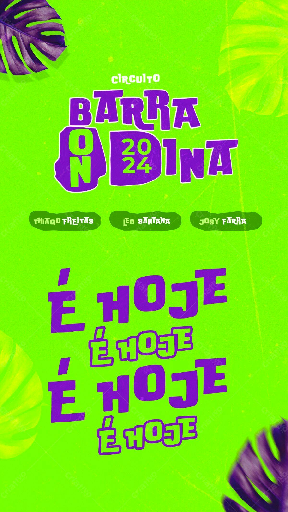 Flyer Circuito Barra On Dina 2024 PSD Editável