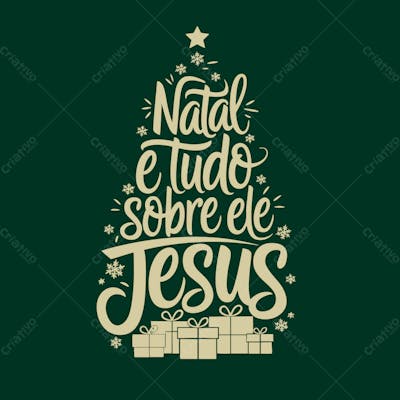 Natal Frase Em Arvore Illustração Vetor