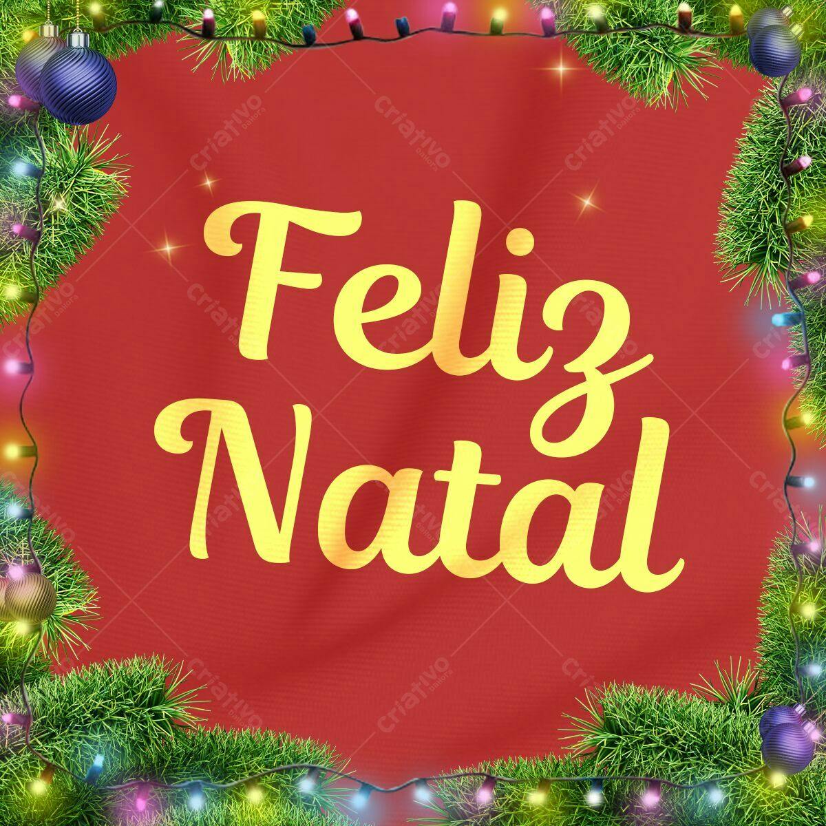 Postagem de Feliz Natal PSD Editável