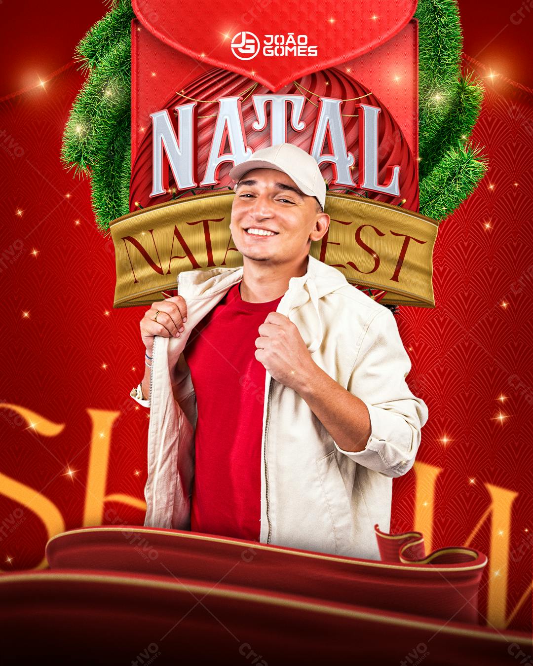 Flyer Natal João Gomes PSD Editável