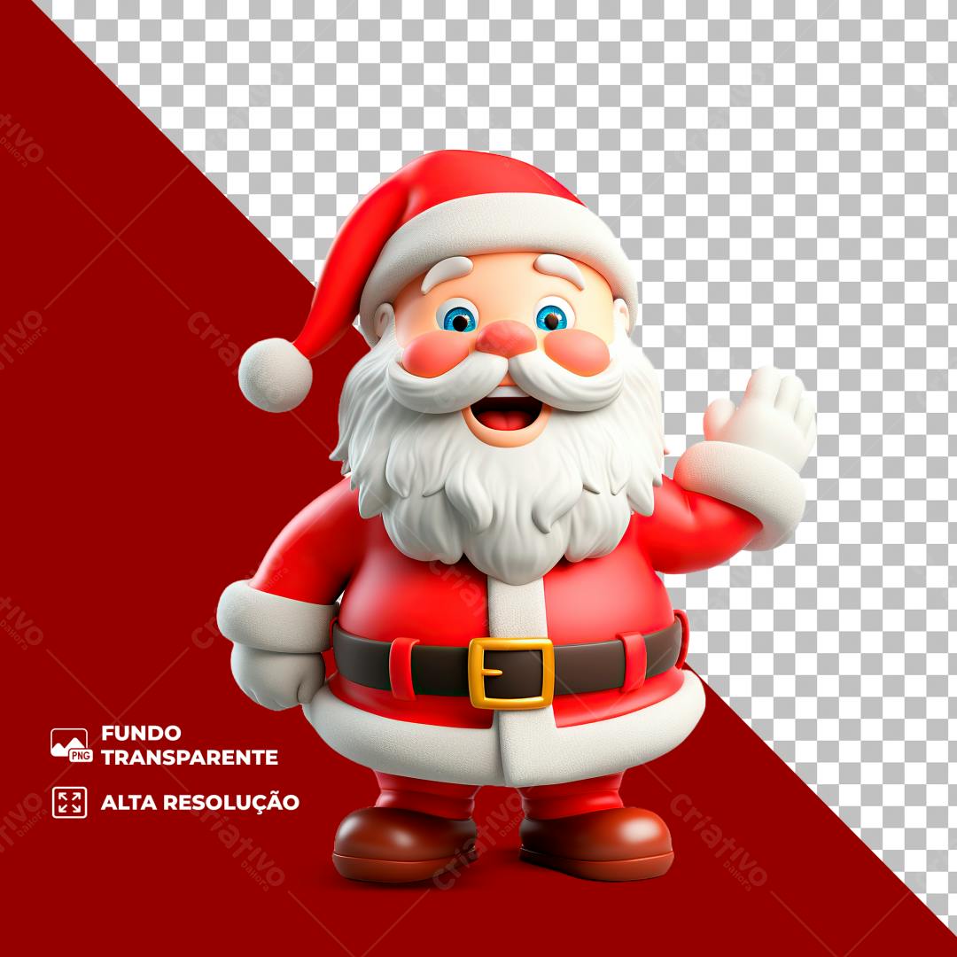 Icone Papai Noel Natal PNG com fundo transparente