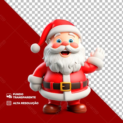 Icone Papai Noel Natal PNG com fundo transparente