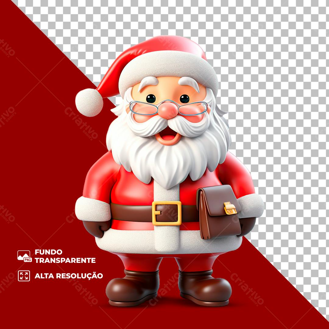 Icone Papai Noel Natal PNG com fundo transparente
