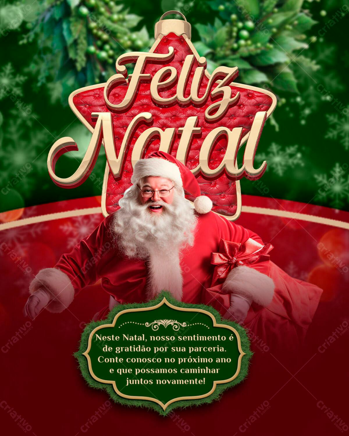 Flyer Feliz Natal PSD Editável