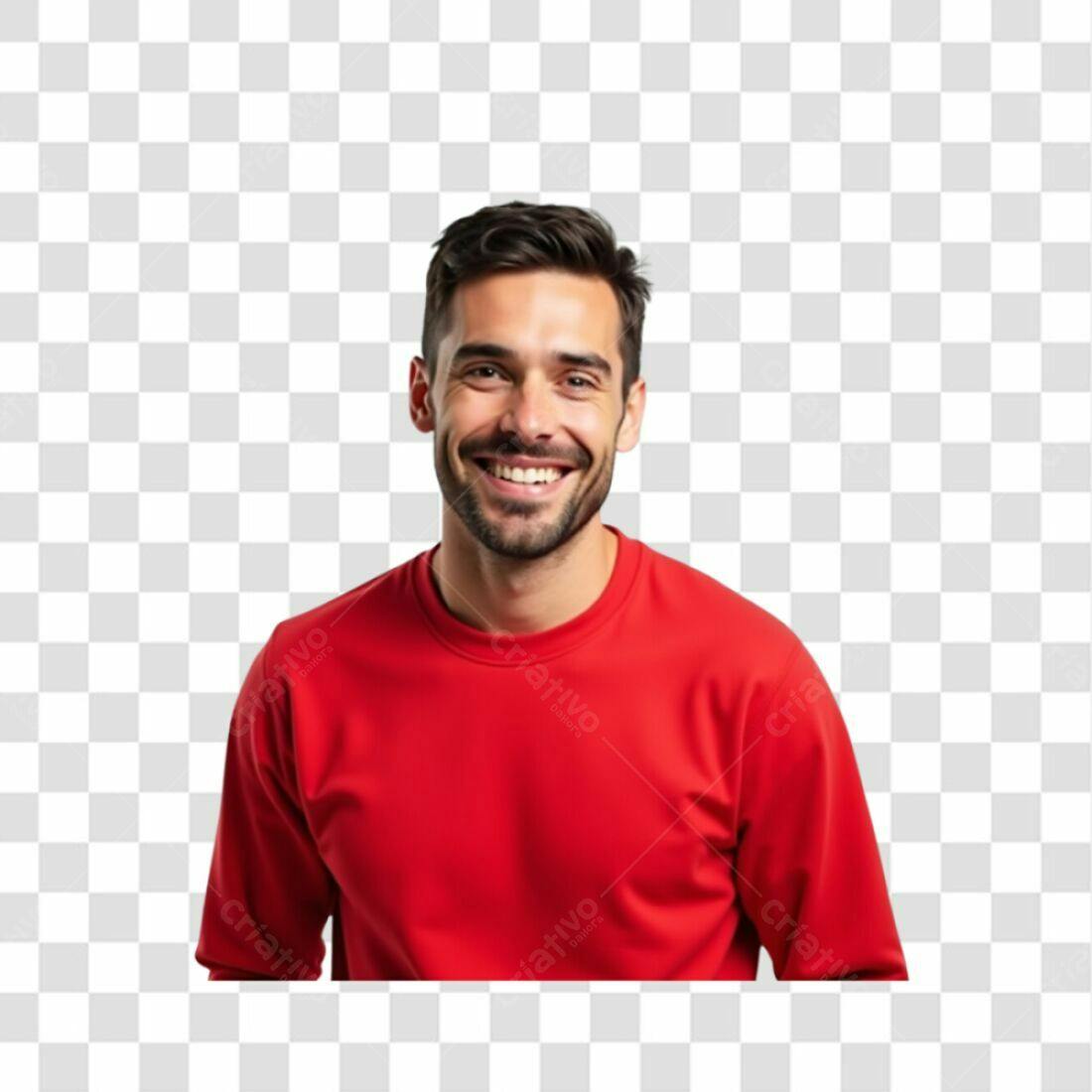 Imagem PNG Homem Sorrindo com Fundo Transparente