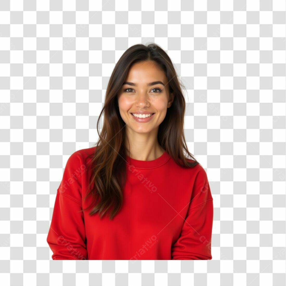 Imagem PNG Mulher Sorrindo com Fundo Transparente