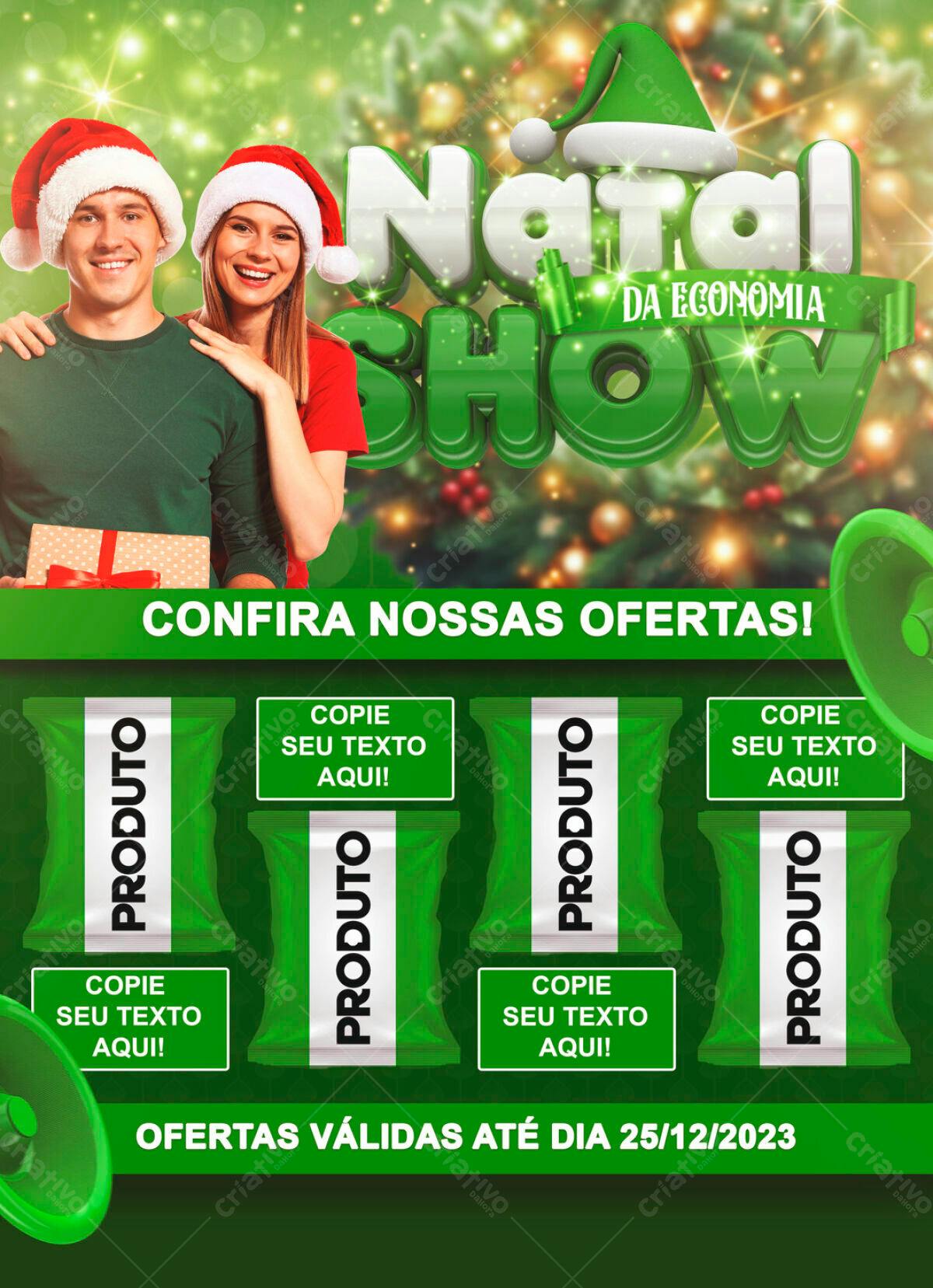 Flyer Natal da Economia PSD Editável