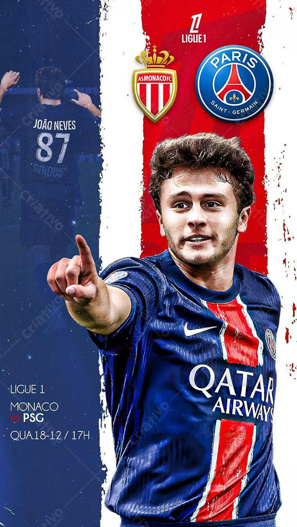 Flyer Matchday João Neves Psg