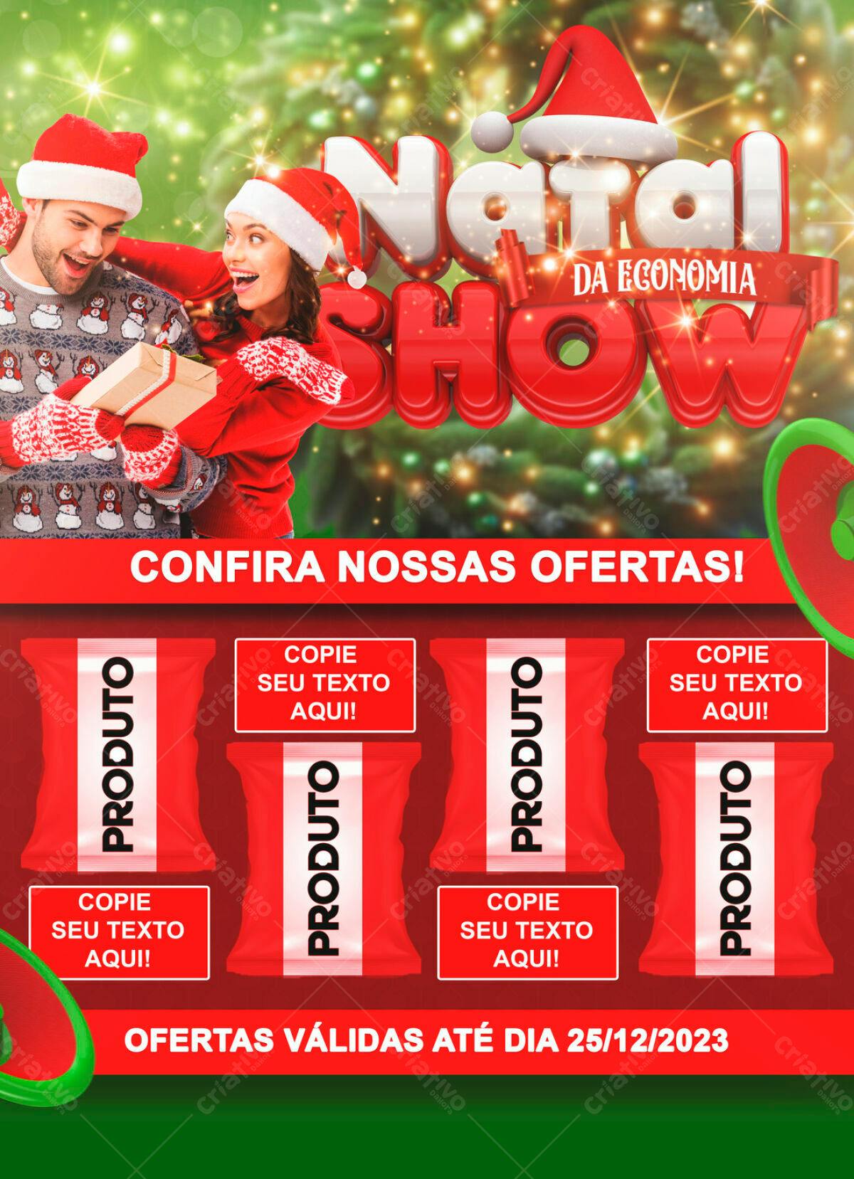 Flyer Natal da Economia PSD Editável