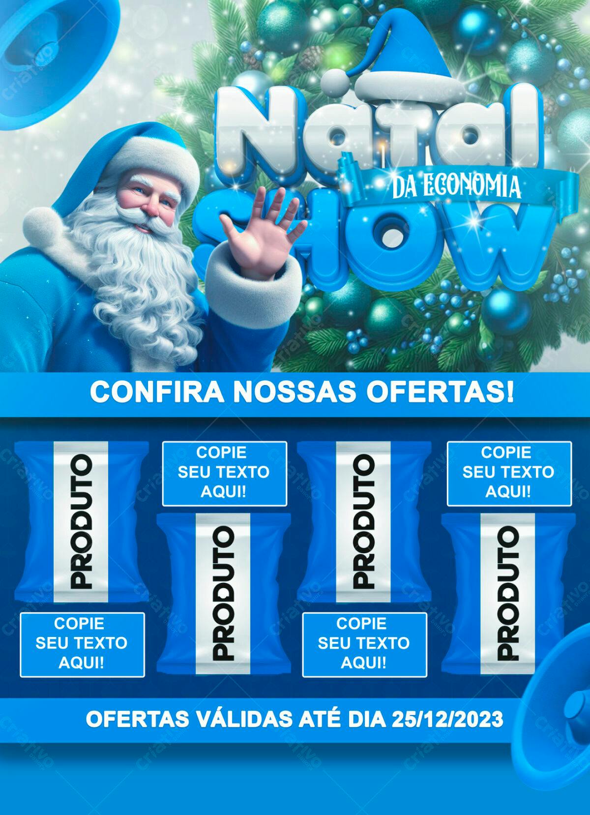 Flyer Natal da Economia PSD Editável