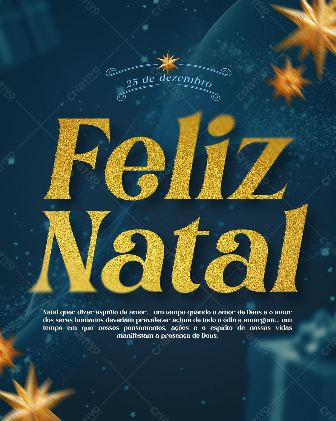 Flyer Feliz Natal PSD Editável