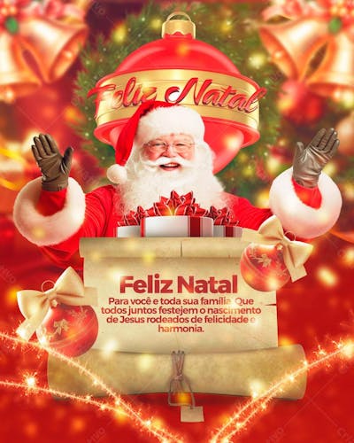Felicitações De Natal Para Você e Toda A Sua Familia