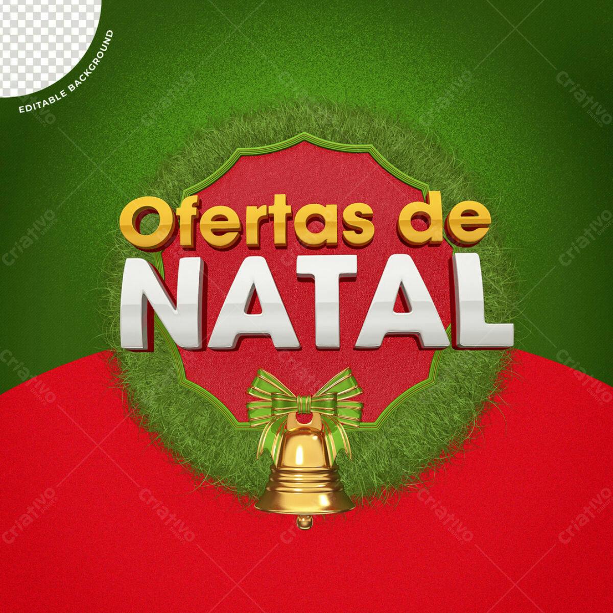 Postagem de Mídias Sociais Natal PSD Editável