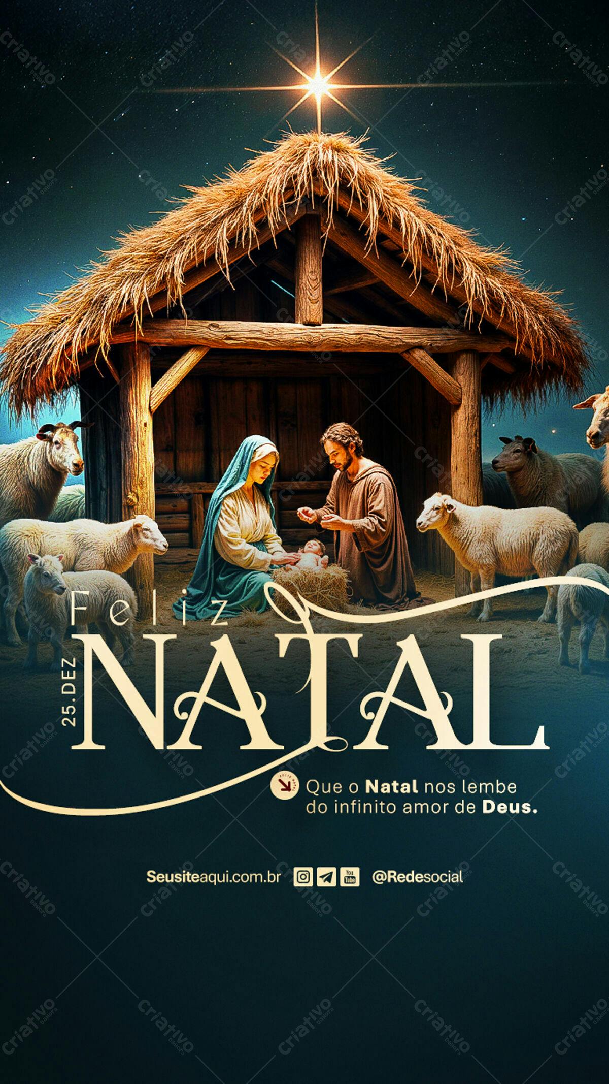 Flyer Natalino PSD Editável