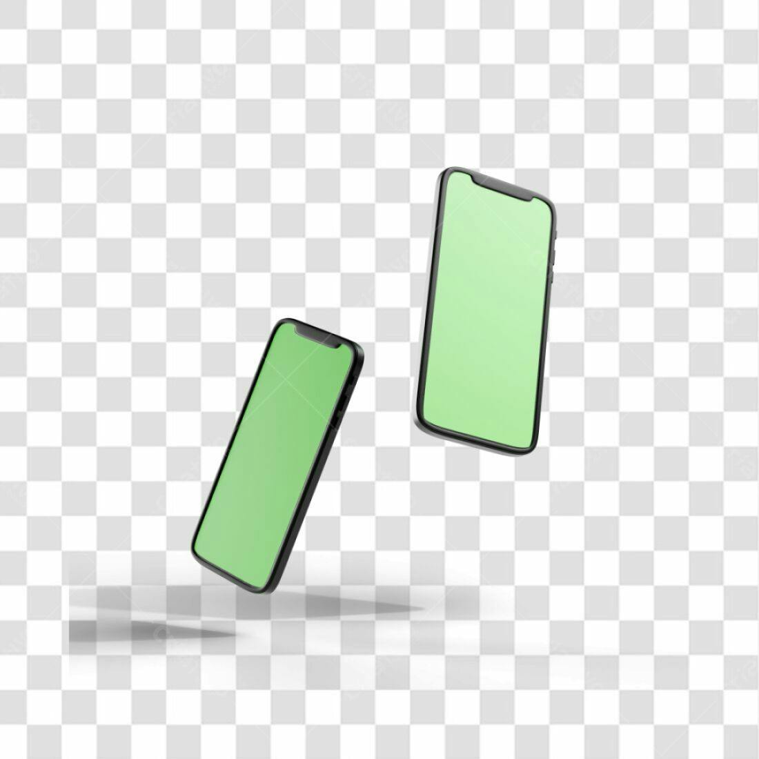 Mockup de Smartphones PNG com fundo transparente