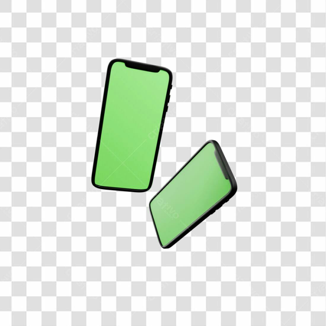 Mockup de Smartphones PNG com fundo transparente