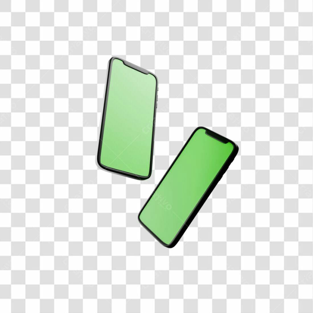 Mockup Celular PNG com fundo transparente