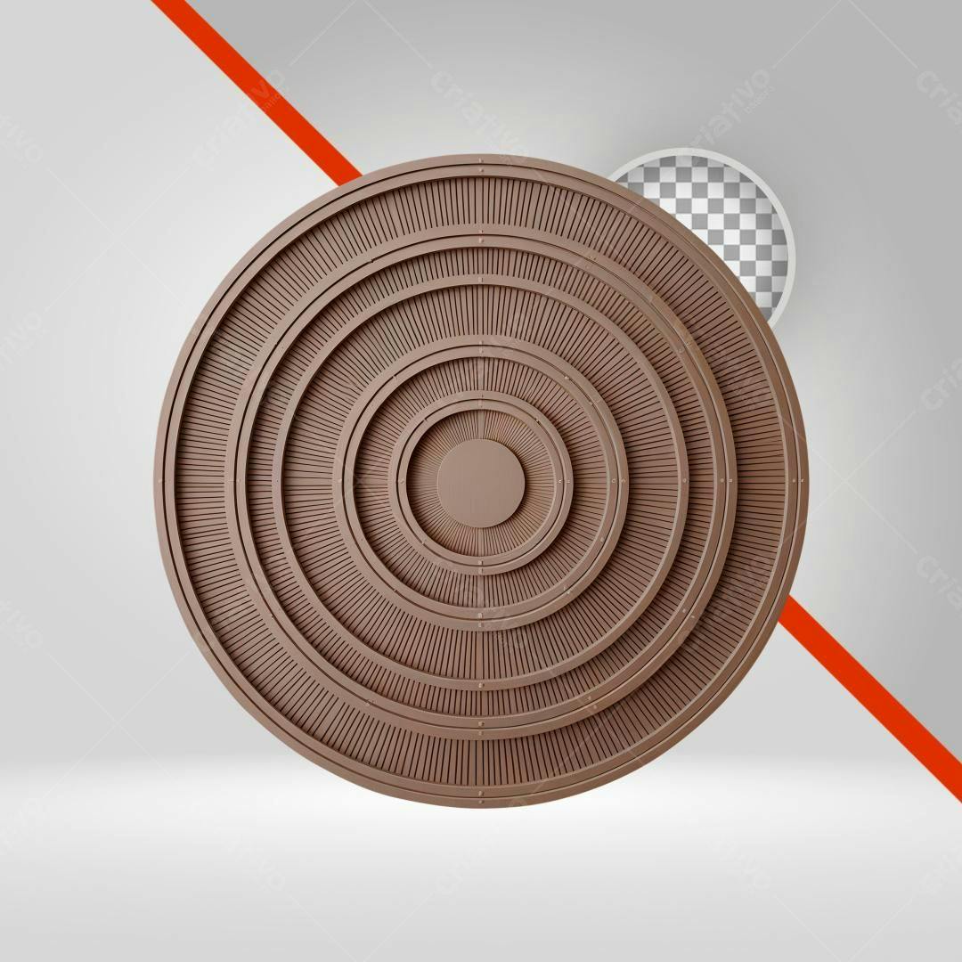 Icone Mandala Marrom PNG com fundo transparente