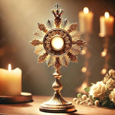 Osntensório com Jesus Eucarístico