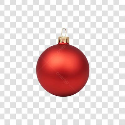Bola De Natal Vermelha Png Transparente