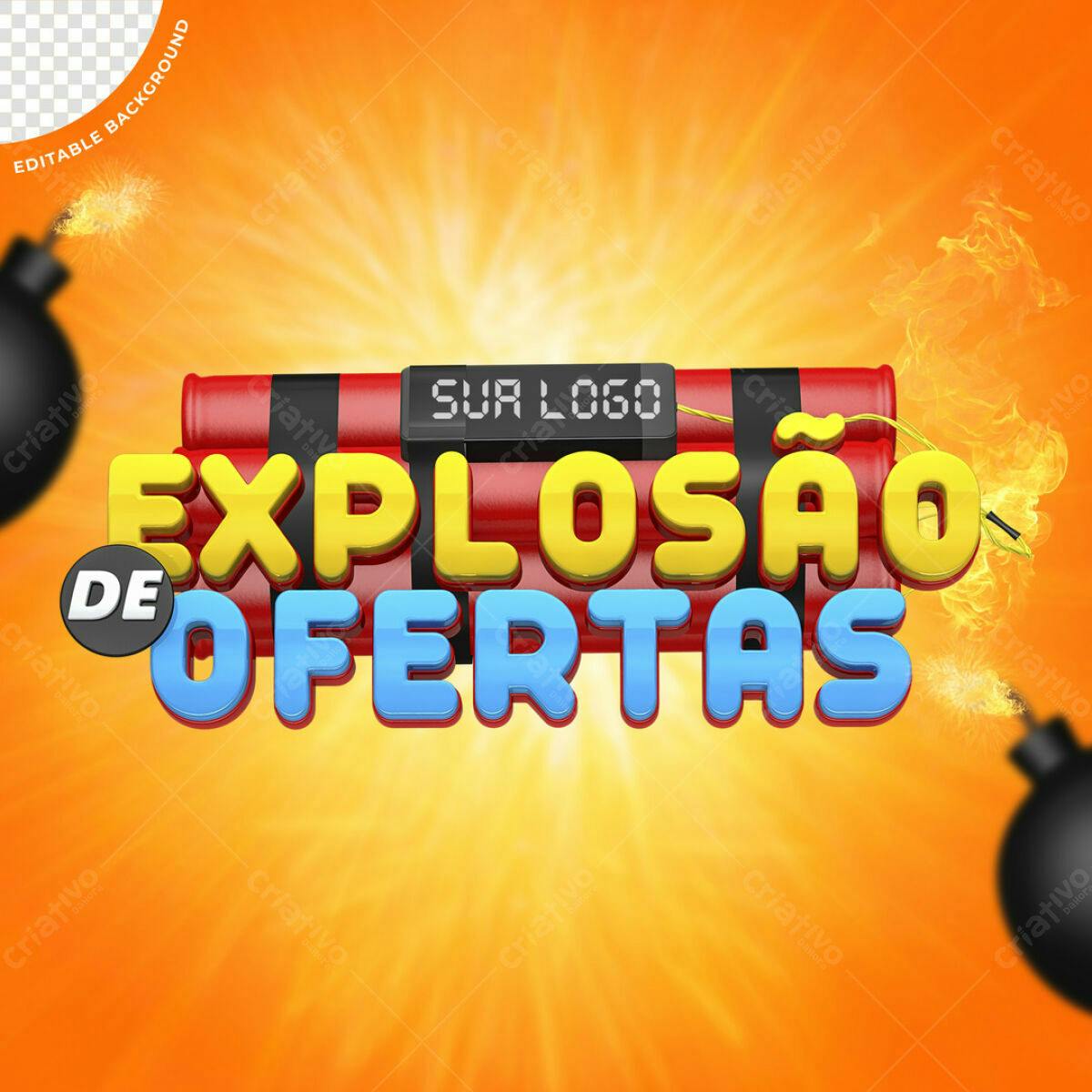 Banner Explosão de Ofertas PSD Editável