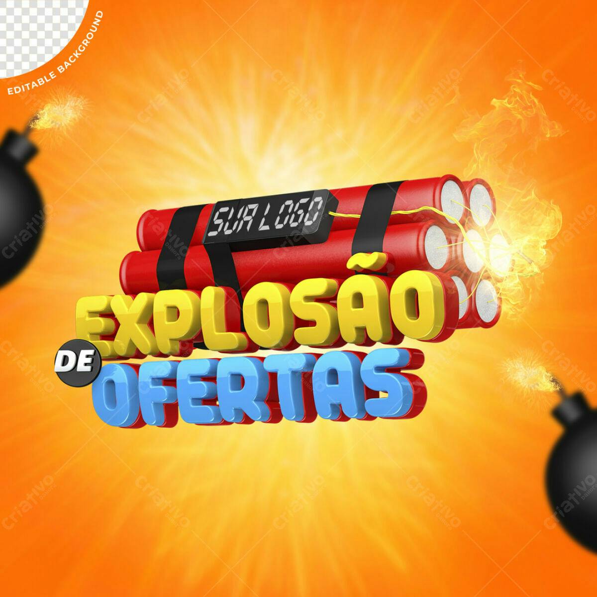 Banner Explosão de Ofertas PSD Editável