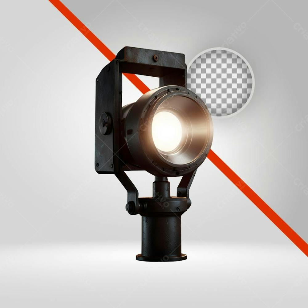 Luz Spot 3D, Farol, Lanterna, Refletor De Show, Elemento Png