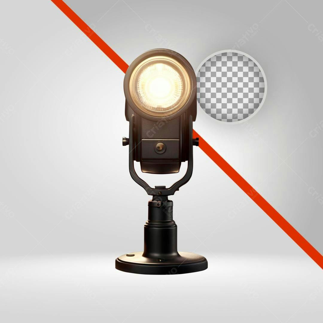 Icone Retro Holofote PNG com fundo transparente