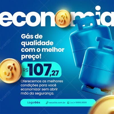 Social Media Distribuidora De Gás Economia