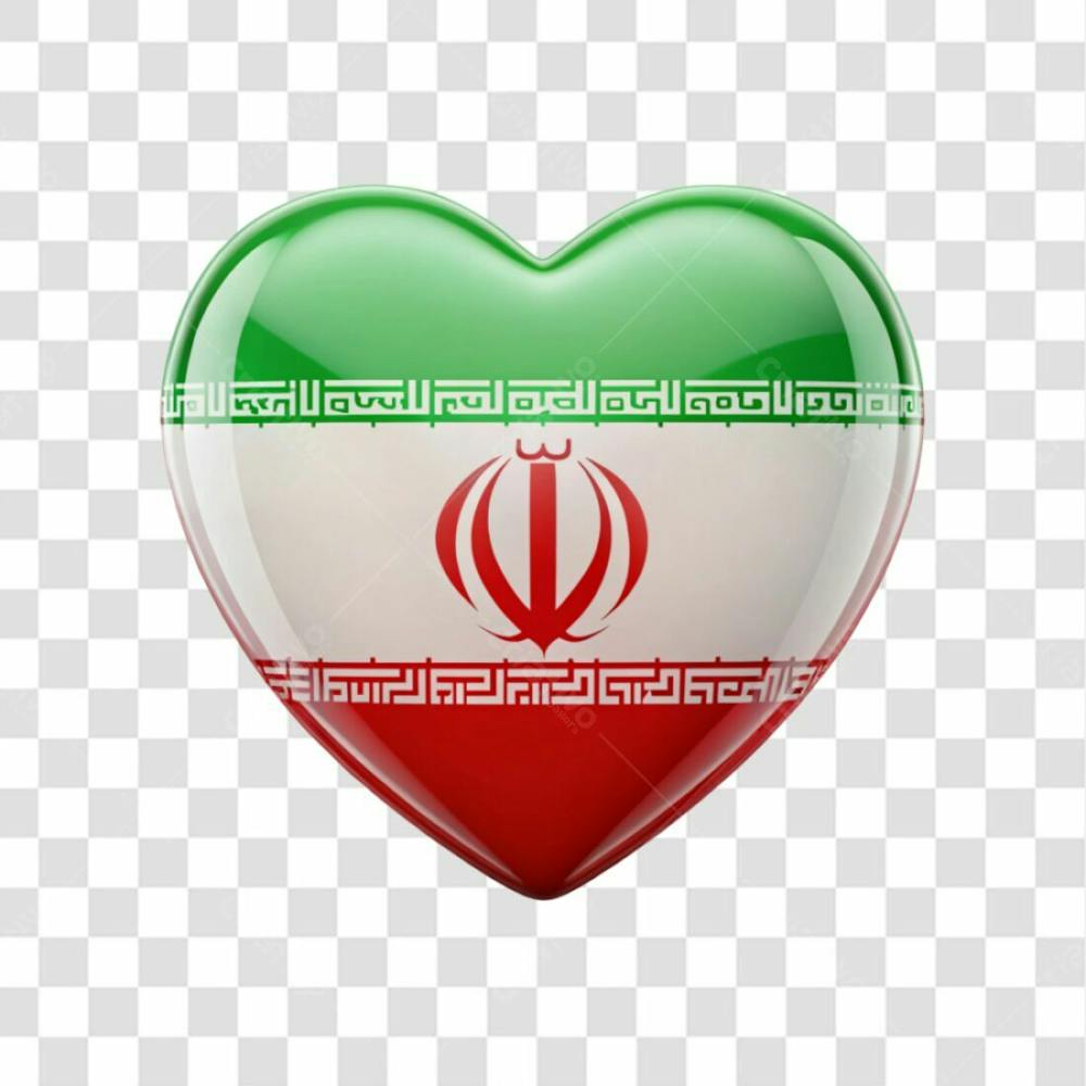 Iran Flag Color Heart