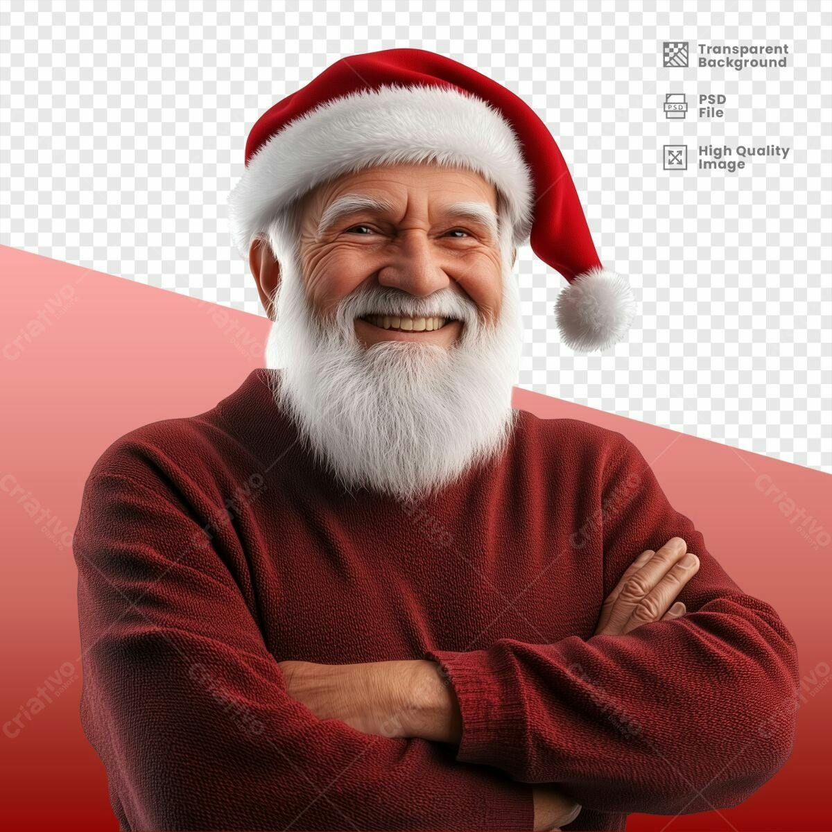 Imagem Papai Noel Natal PSD Editável