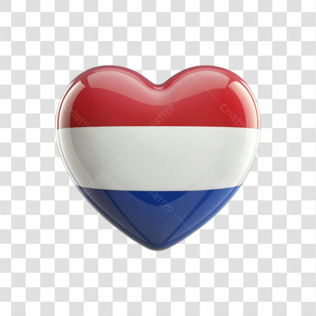 Icone Holanda coração PNG com fundo transparente