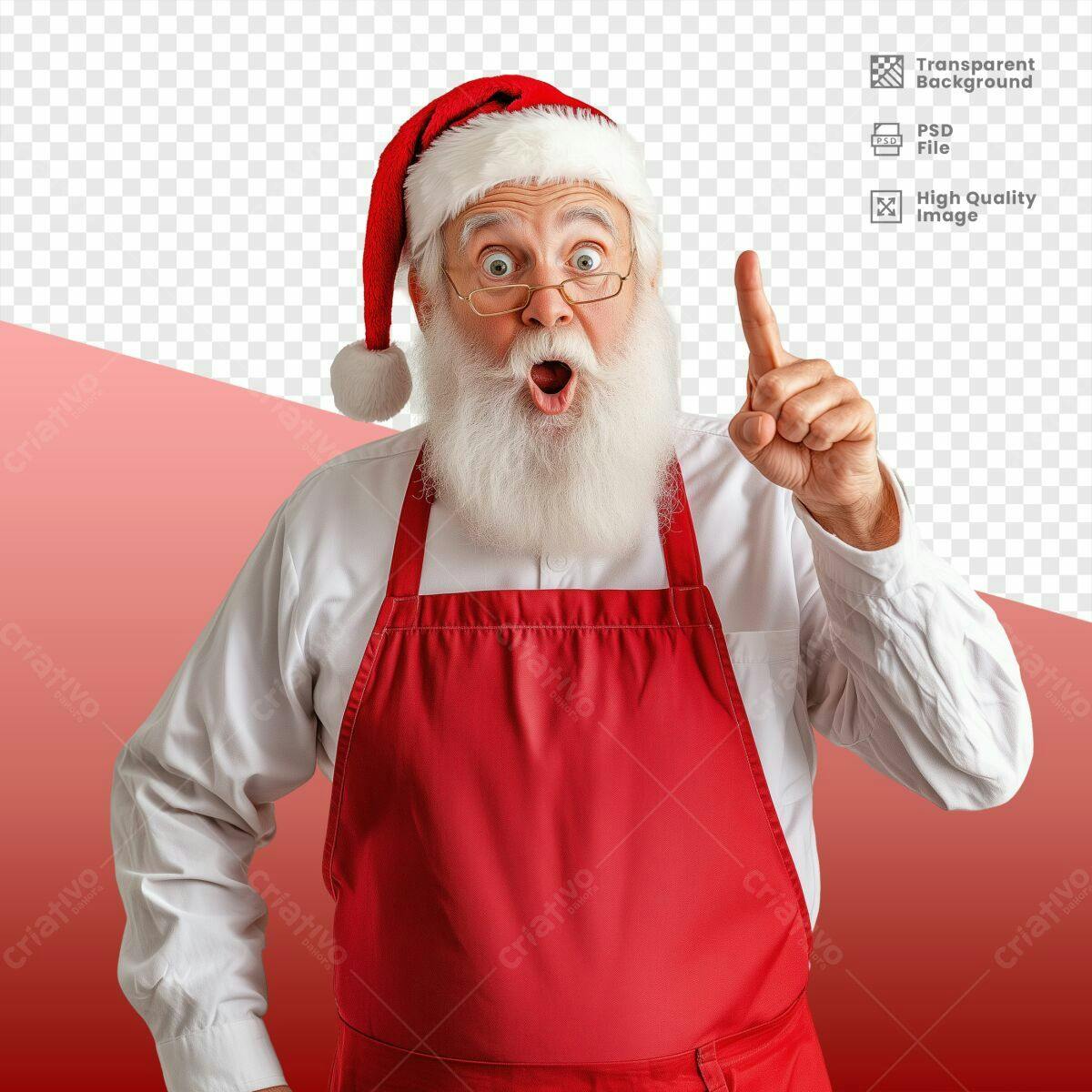 Imagem Papai Noel Natal PSD Editável