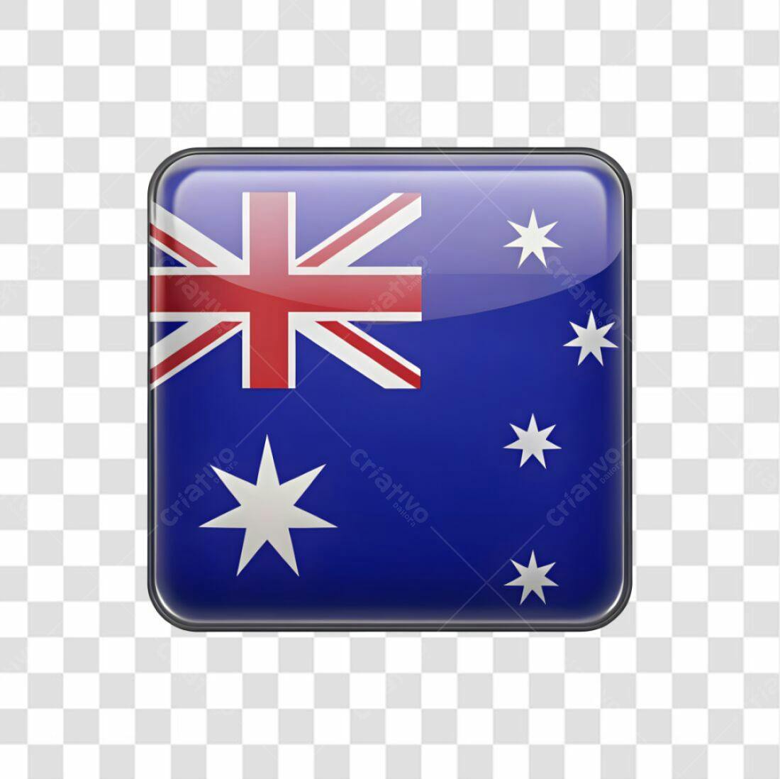 Icone Bandeira Australia PNG com fundo transparente