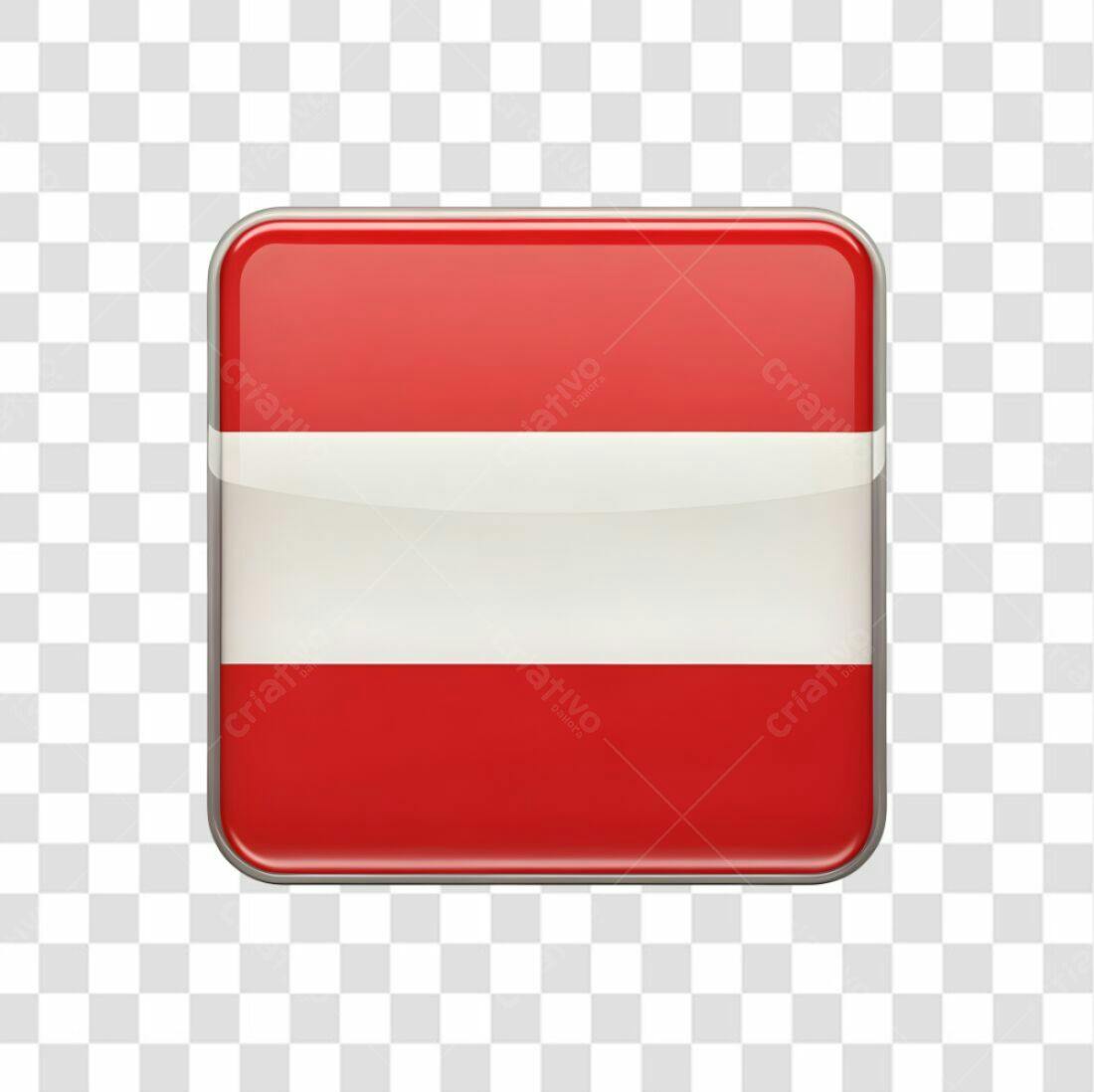 Icone Bandeira Áustria PNG com fundo transparente