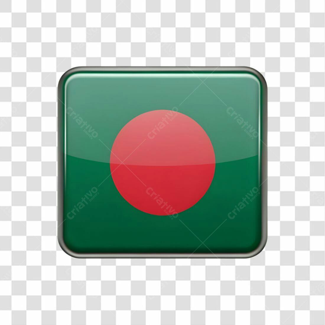 Icone Bandeira Bangladesh PNG com fundo transparente