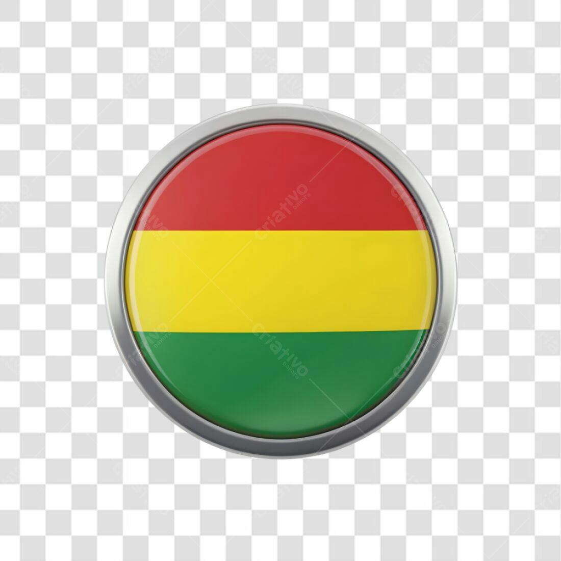 Ícone Bandeira Bolívia PNG com fundo transparente