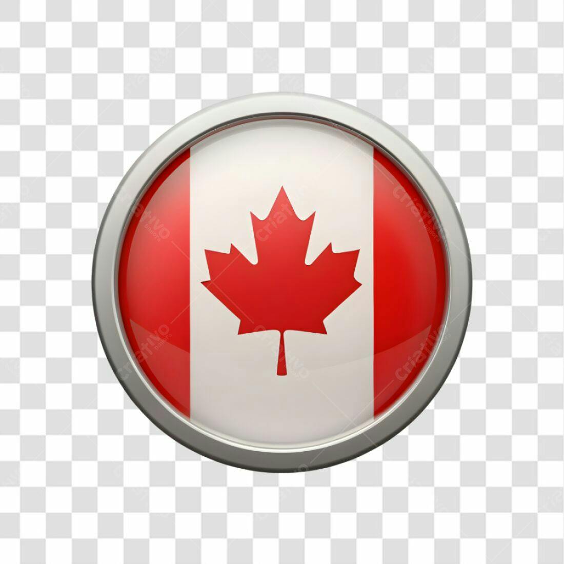 Icone Canadá Bandeira PNG com fundo transparente
