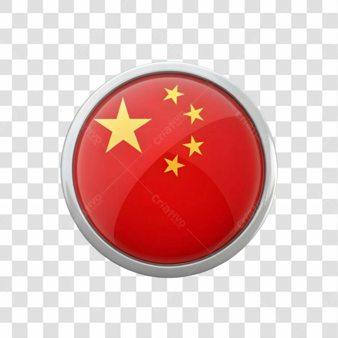 Icone Bandeira China PNG com fundo transparente